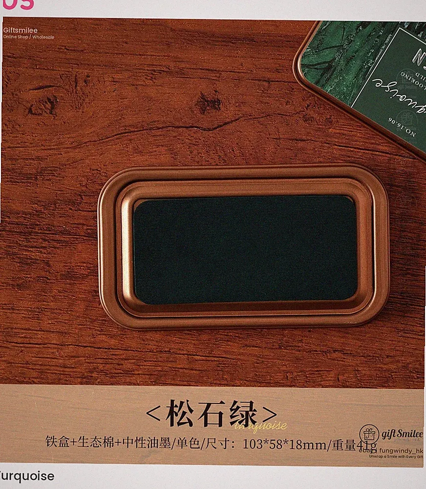 16 Types | Oil Based Quick-dry Rich Pigment Metal Tin Stamp Ink Pad | KS-SP-020