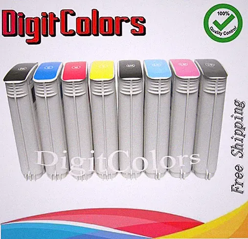8pk Compatible ink cartridges for hp 70 fit DesignJet z2100 z5200