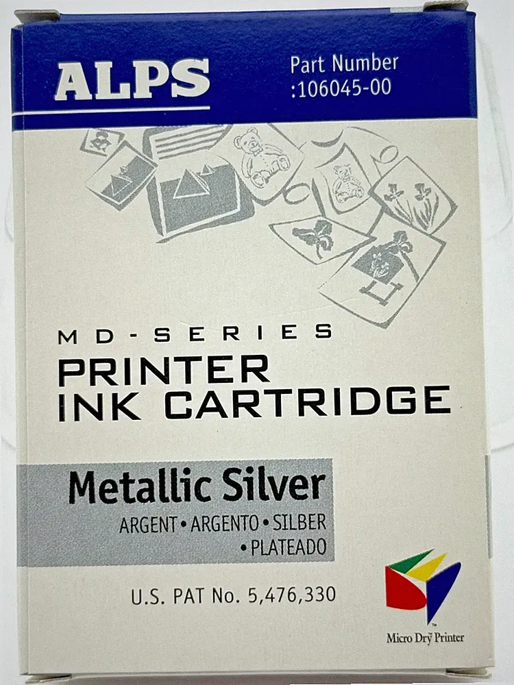 ALPS MD Series Printer Ink Cartridge Metalic Silver 106035-00 1218