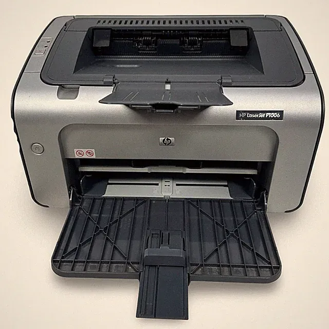 HP LaserJet P1006 Monochrome Laser Printer Silver Gray CB411A Desktop
