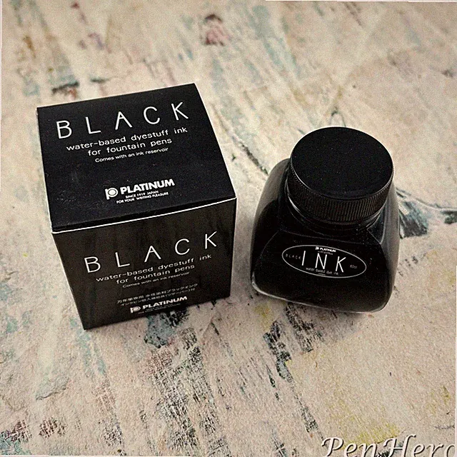 Platinum Dyestuff Black - 60ml Bottled Ink