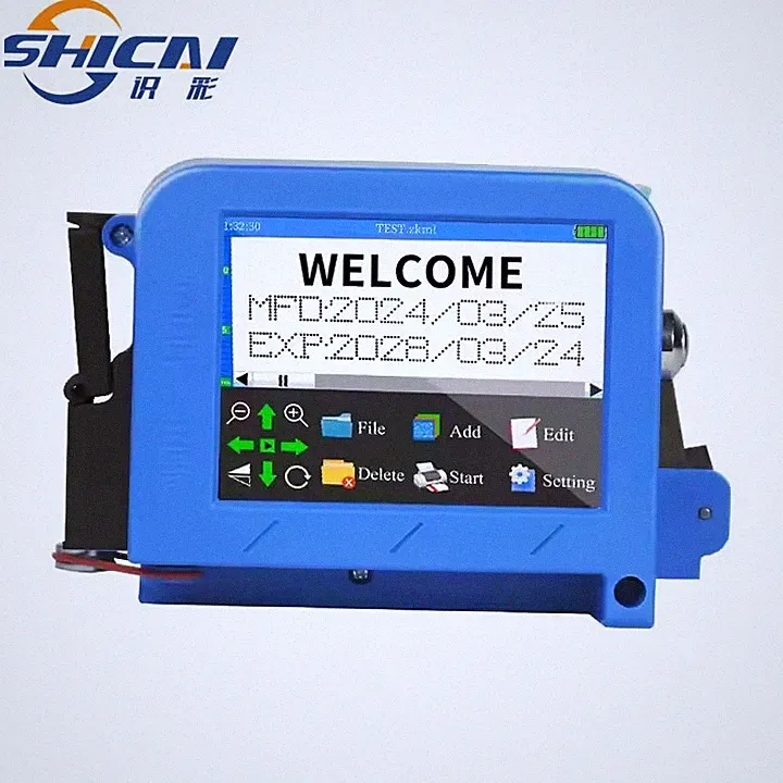 Ultra-Portable Handheld Inkjet Printer: Text, Date, QR Code, Barcode, Logo,...