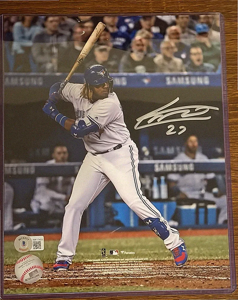 Vladimir Guerrero Jr Autographed Toronto Blue Jays 8x10 Photo - BAS (Silver Ink)